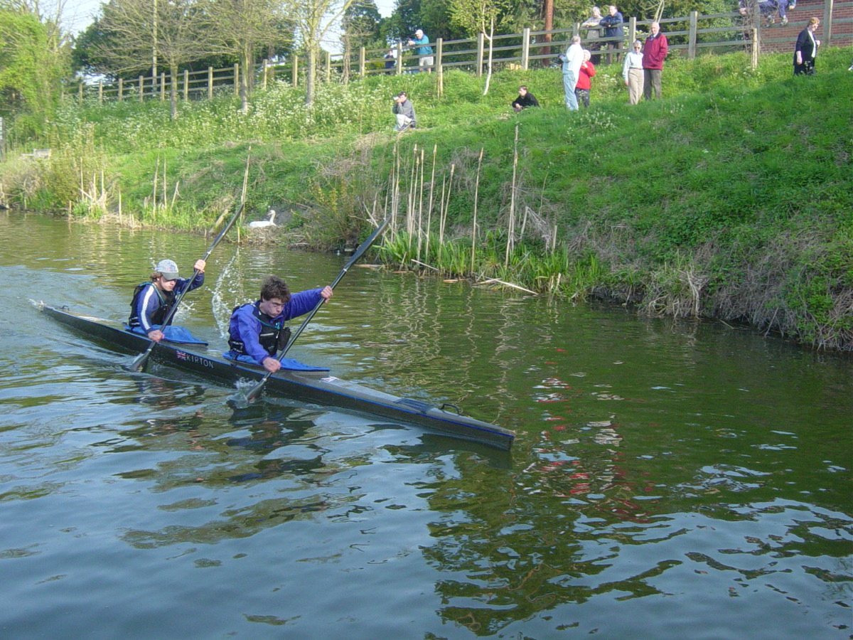 mark and george on water