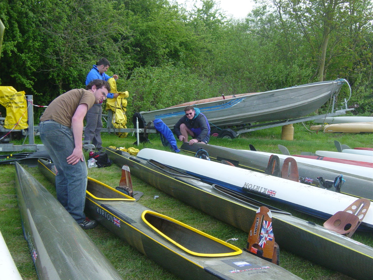 dan eyes the boat